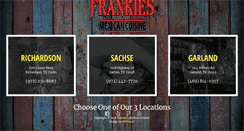 Desktop Screenshot of frankiesmexicancuisine.com